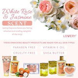 Bath & Body Gift Basket - White Rose - 13pc Perfume Set