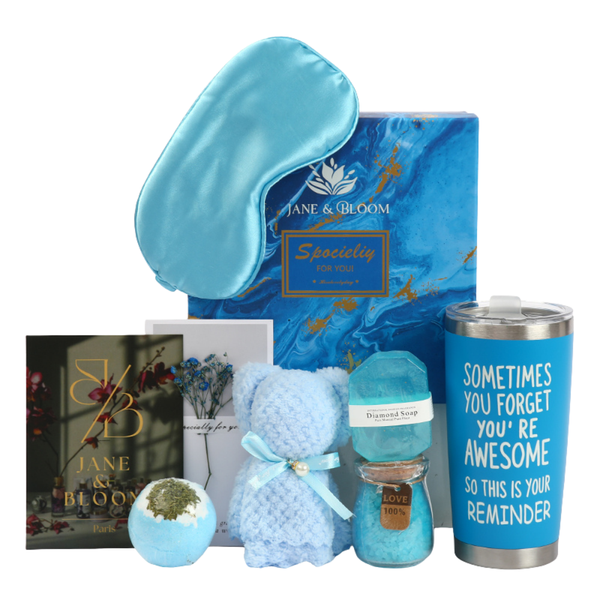 Serenity Ocean – Blue Spa Gift Box with Towel Bear