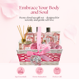 Christmas Spa Gift Basket - Peony Cloud - Premium Pink