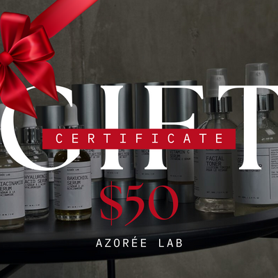 Azorée Lab Skincare Gift Certificate – $50 Gift Card