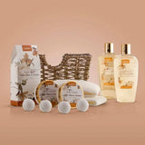 Home Spa Gift Set in White Rose Jasmine - 11Pc Bath Body Set
